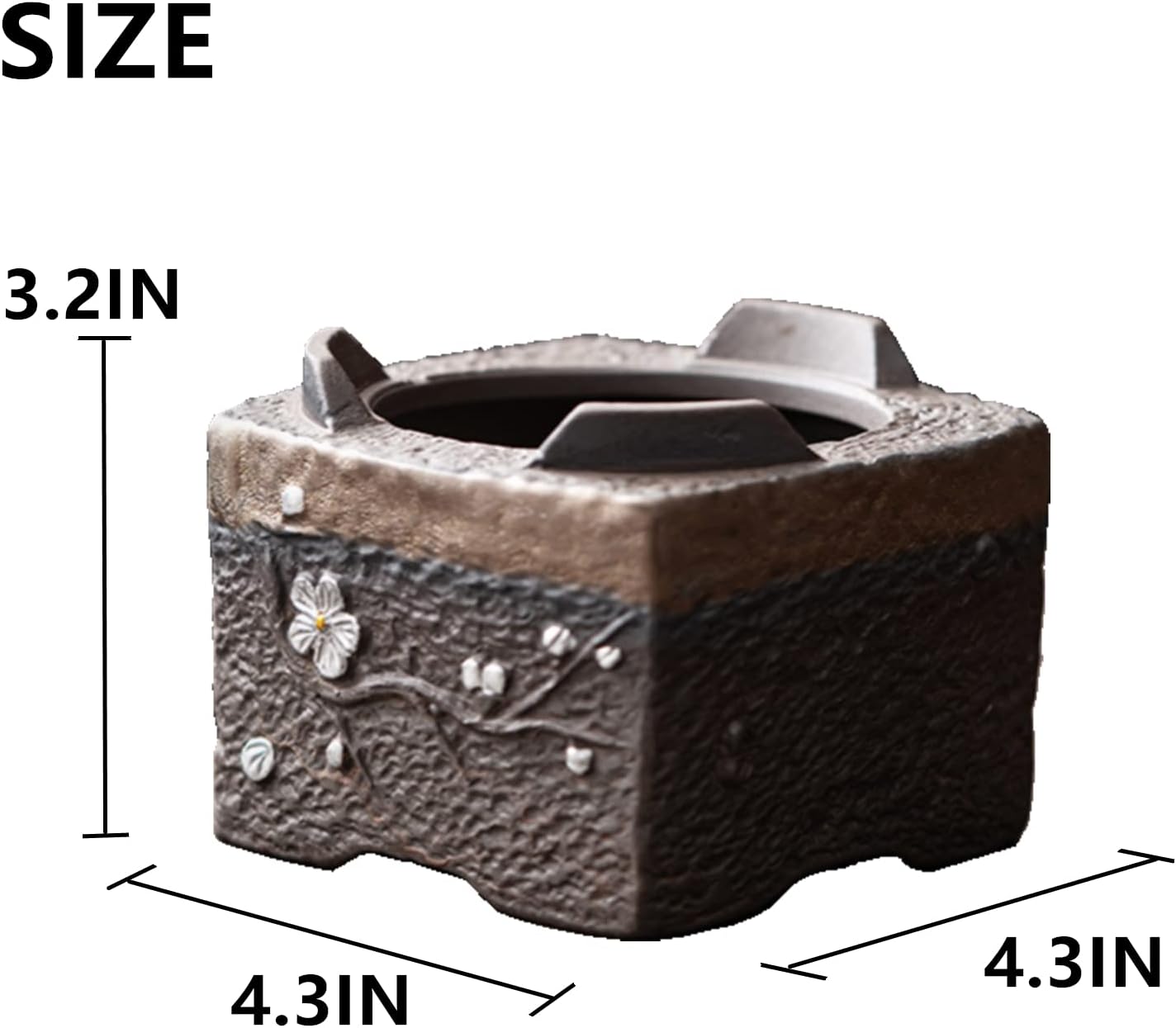 Teapot Warmer Matte Classic Retro Ceramic Universal Tea Warmer Stand Set with Candle Holder Japanese Style for Warming Tea, Coffee and Milk etc.