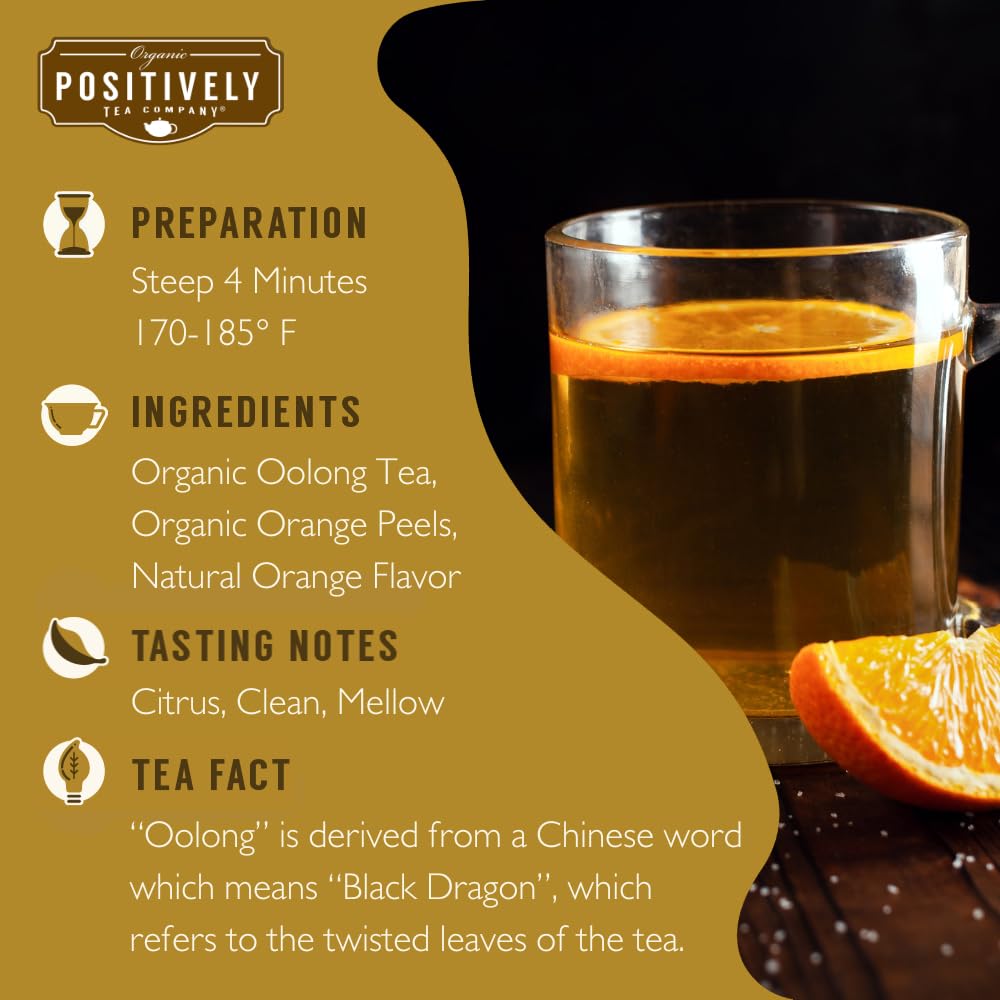 Organic Positively Tea Company, Oolong Tea Sampler, Loose Leaf, 4 Ounce, 3 Pack
