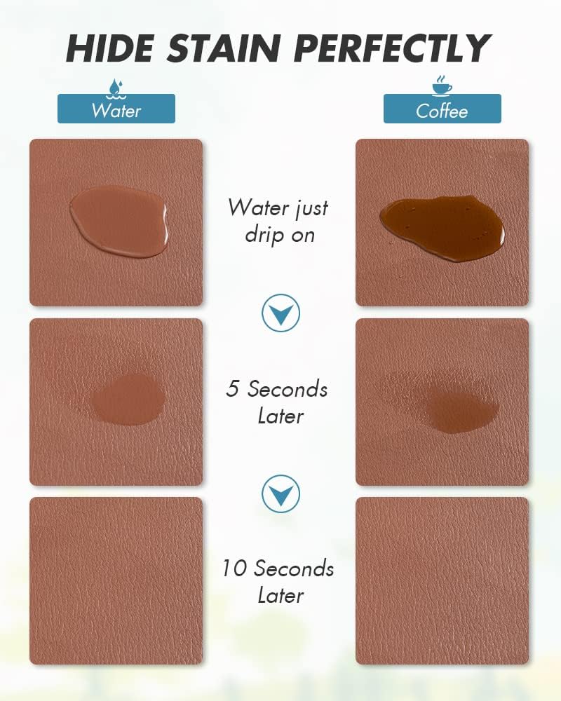 AMOAMI Coffee Mat - Hide Stain, Rubber Backed Absorbent Dish Drying Rack for Kitchen Counter - Dark Grey, Blue, 12''x19''