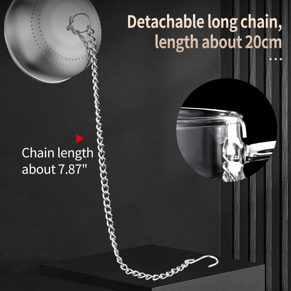 2 Pack 316 Stainless Steel Tea Infuser for Loose Tea, Tea Infuser for Cooking, Extra Fine Mesh Tea Strainers, Tea Strainers for Loose Tea (2 Pack - Small)