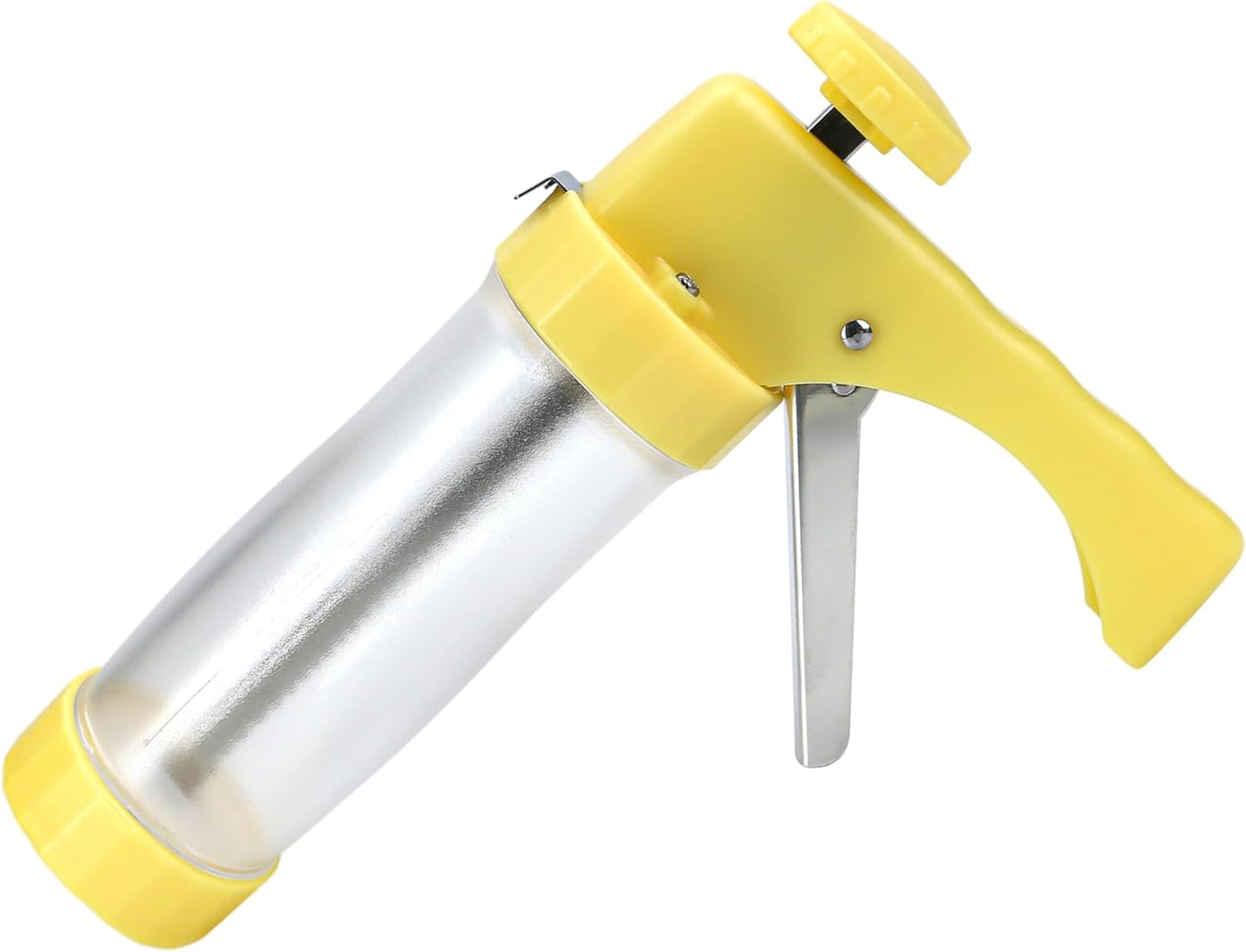 Cookie Press Gun Kit – Cookie Spritzer Set with 16 Discs and 6 Piping Tips for Baking, Cake Icing Nozzle, Deviled Egg Filler, Donut Decorating, Stainless Steel Food Syringe, Extruder, Injector