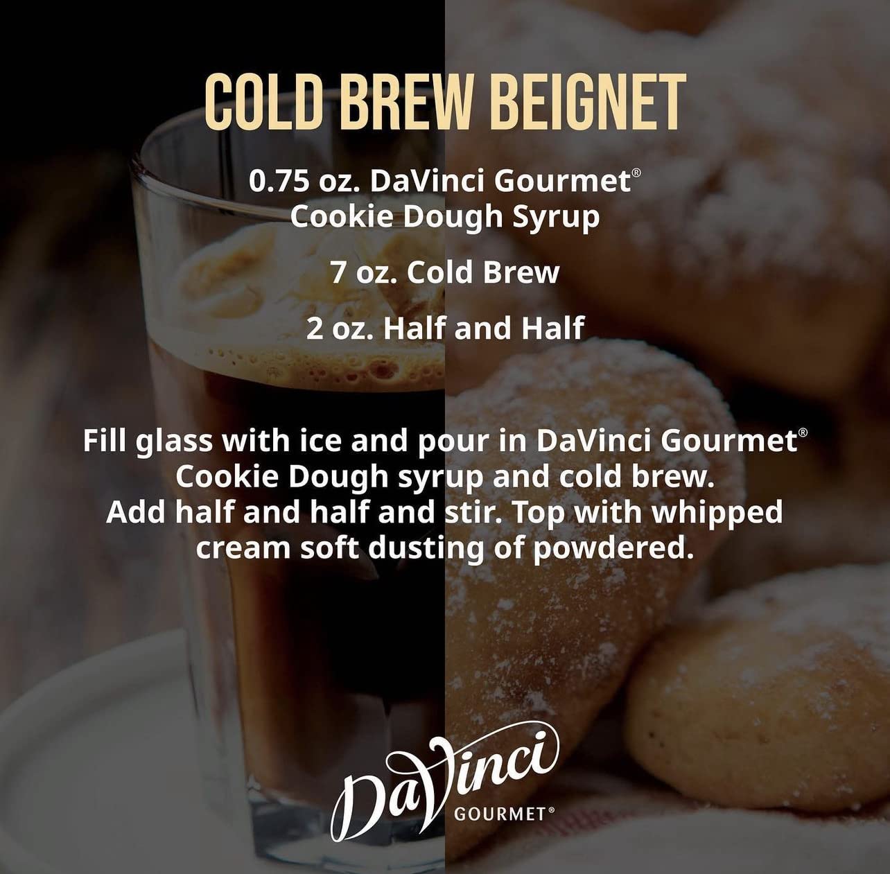 DaVinci Gourmet Classic Cookie Dough Syrup, 25.4 Fluid Ounces (Pack of 4)