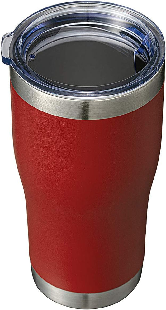HASLE OUTFITTERS 20 oz Tumbler Bulk, Stainless Steel Tumblers with Lid, Vacuum Insulated Tumbler, Double Wall Powder Coated Cup, coffee mugs, Wine Red, 1 Pack