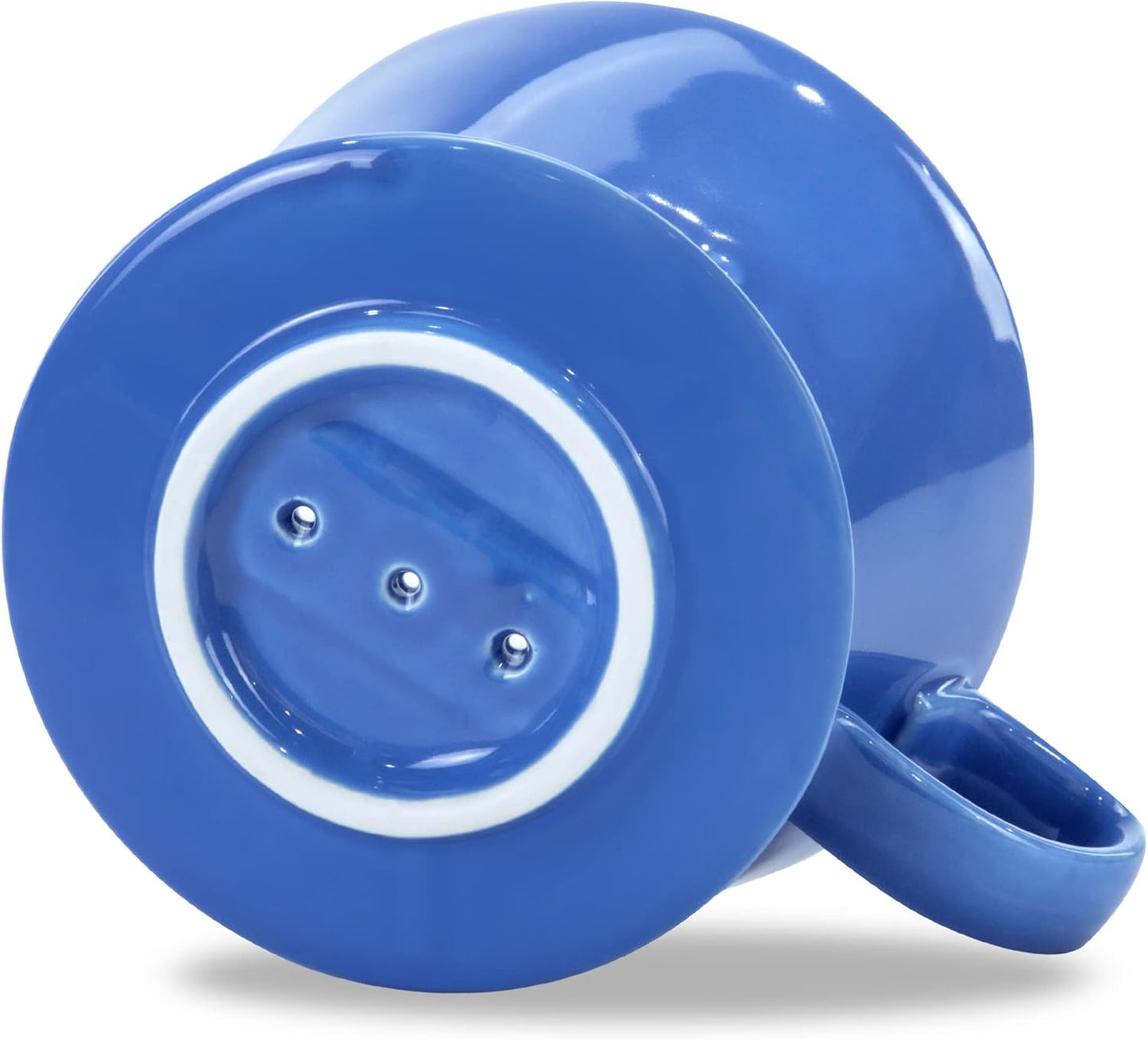 Pour Over Ceramic - Coffee Dripper Ceramic Coffee Maker with 3 Holes Flat Bottom, Porcelain Slow Filter Cone for Travel, Camping, Office, Home, Coffee Maker Brew…