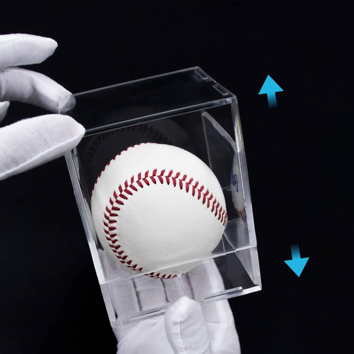 8 Pack Baseball Display Cases - UV Protected Acrylic Square Baseball Holder, Official Size Baseball Display Boxes, Clear Display Cube Baseball Memorabilia Showcase Autographed Ball Protector