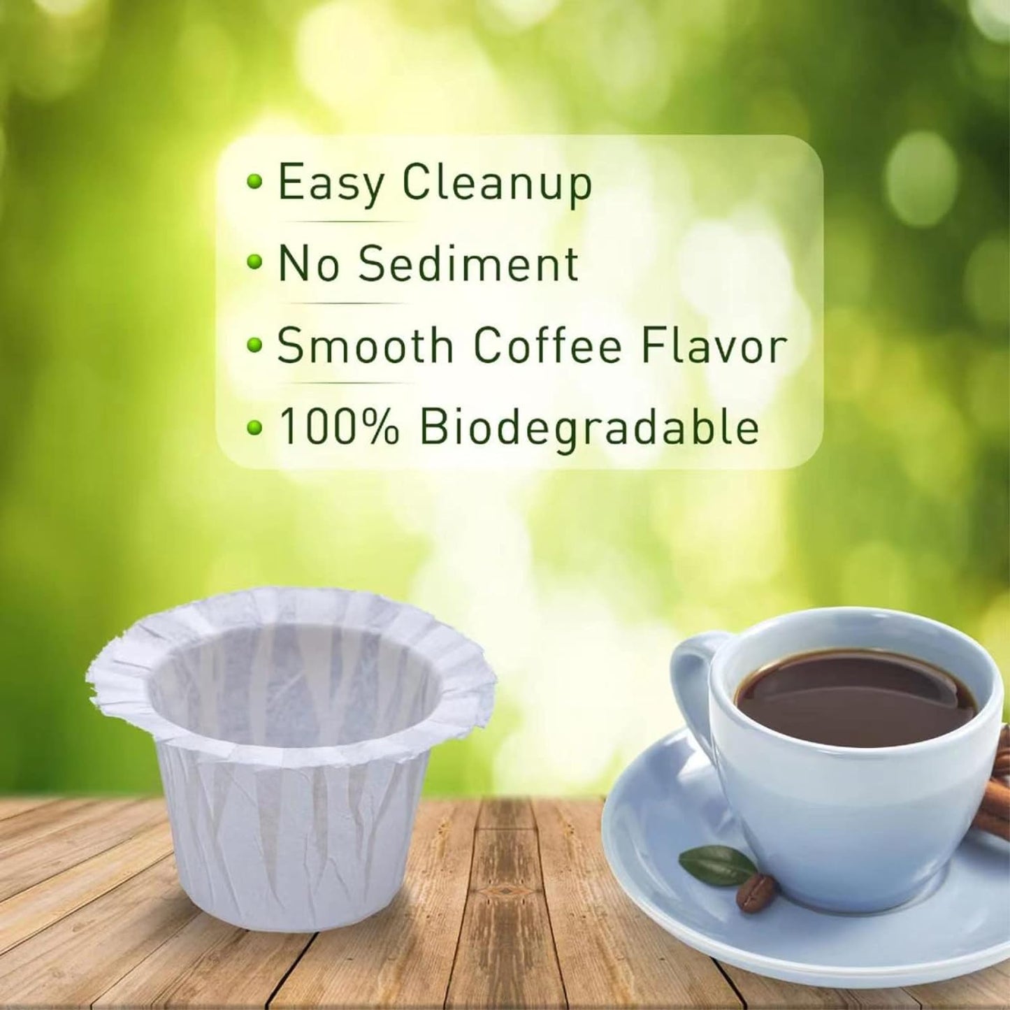 600 Count Coffee Paper Filters Compatible with Keurig Single Serve 1.0 and 2.0, Fits All Brands Reusable K Cup Filters