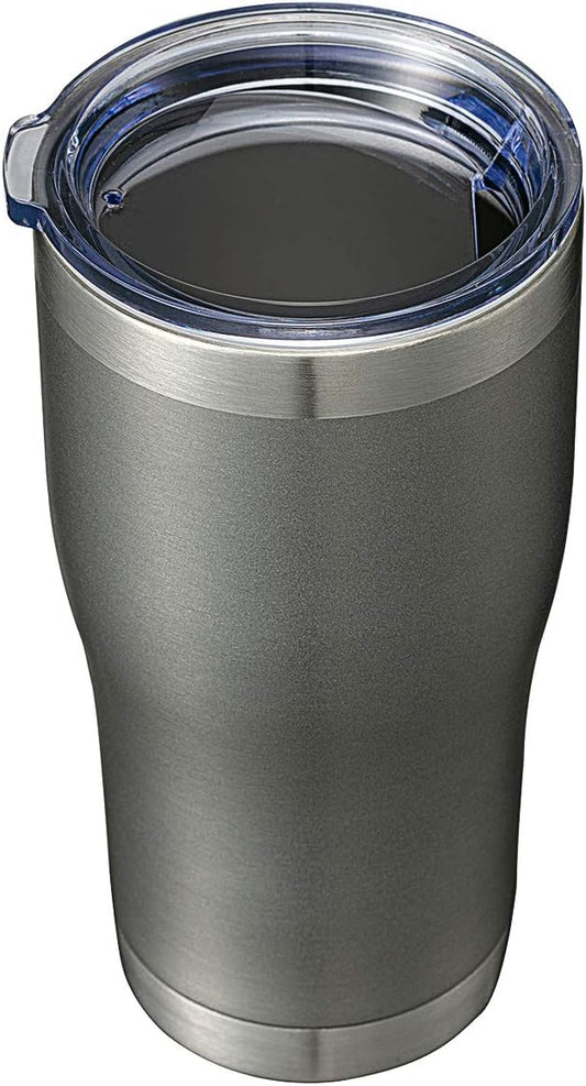 HASLE OUTFITTERS 20 oz Tumbler Bulk, Stainless Steel Tumblers with Lid, Vacuum Insulated Tumbler, Double Wall Tumbler Cup, coffee mugs, Gray, 1 Pack