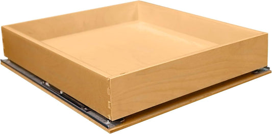 SlidingSusan Pull Out Drawer Organizer for Cabinets, Gliding Soft Close Shelves for Kitchen, Pantry, Bathroom, & Storage Organization, 9 Ply Baltic Birch, 12 Inch Wide x 21 Inch Deep