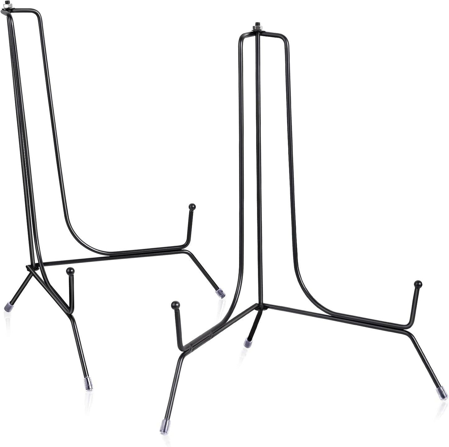 2-Pack Upgraded Anti-Slip Plate Stands for Display, 12 Inch Decorative Iron Plate Holders, Easel, Frame, Book, Card, Plaque, Picture Display Stands