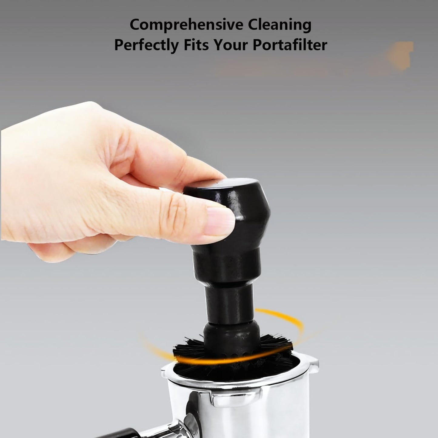 Espresso Coffee Machine Cleaning Brush Kit with Portafilter Cleaning Disc (58mm Portafilter Brush)