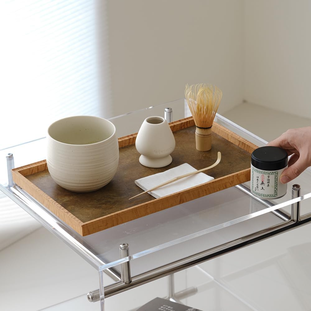 WENSHUO Matcha Whisk Set, Ceramic Matcha Bowl & Whisk Holder, Bamboo Accessory, Modern Design (Matte Crème, Traditional Bowl Design)