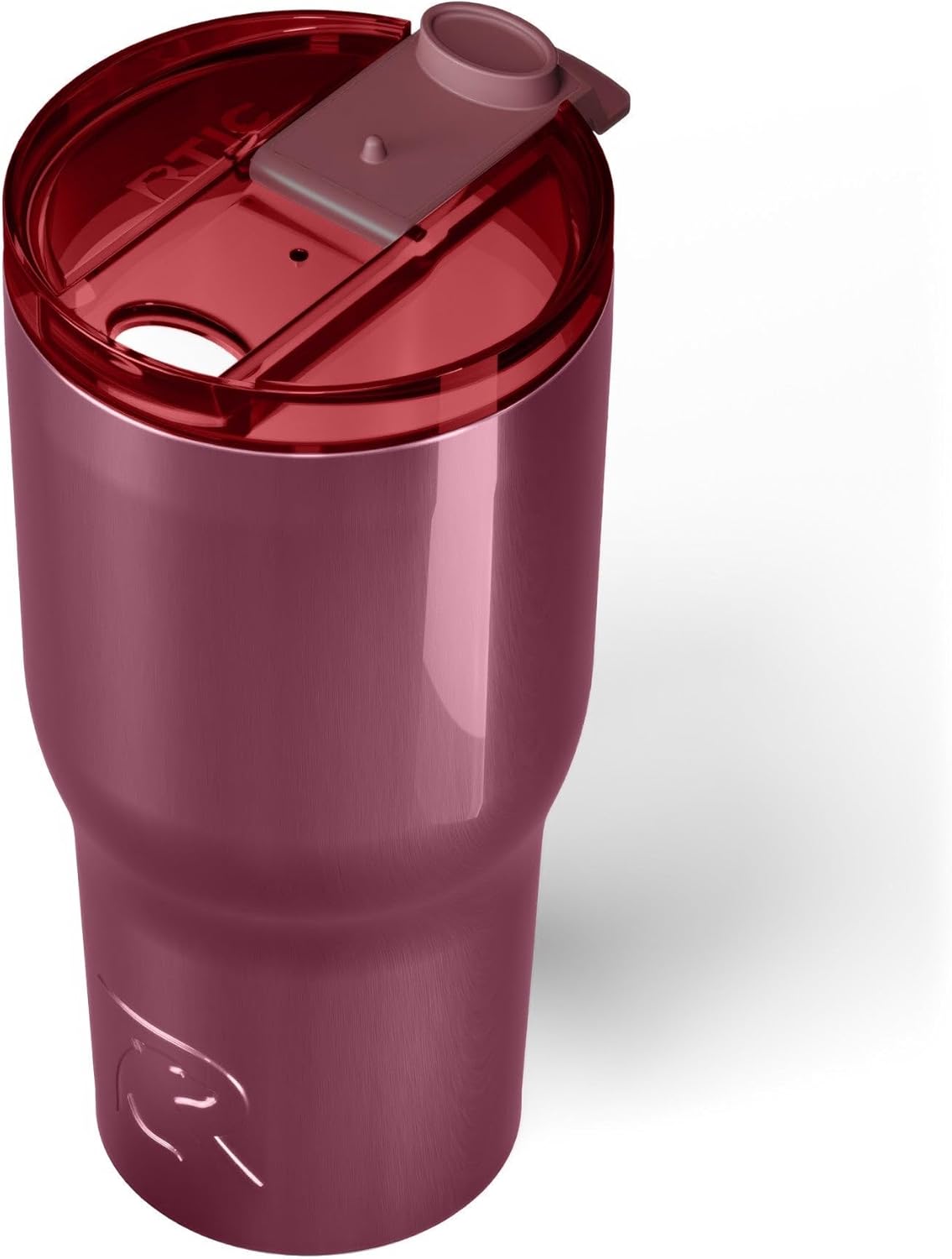 RTIC 30oz Essential Tumbler with Lid, Insulated, Stainless Steel, Metal, Double Wall Vacuum-Insulation, Ceramic Lined, Travel Cup for Iced Coffee, Tea, Hot and Cold Drink, Vintage Rose Metallic