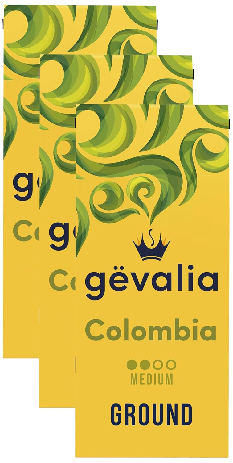 Gevalia Colombian Medium Roast Ground Coffee (12 oz Bag) (Pack of 3)