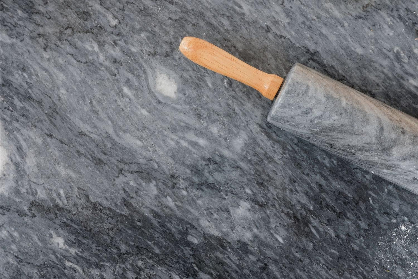 JEmarble Pastry Board 16x24 inch(Gray) with Non-Slip Rubber Feets for Stability Perfect for Keep the Dough Cool and Chocolate Tempering(Premium Quality)