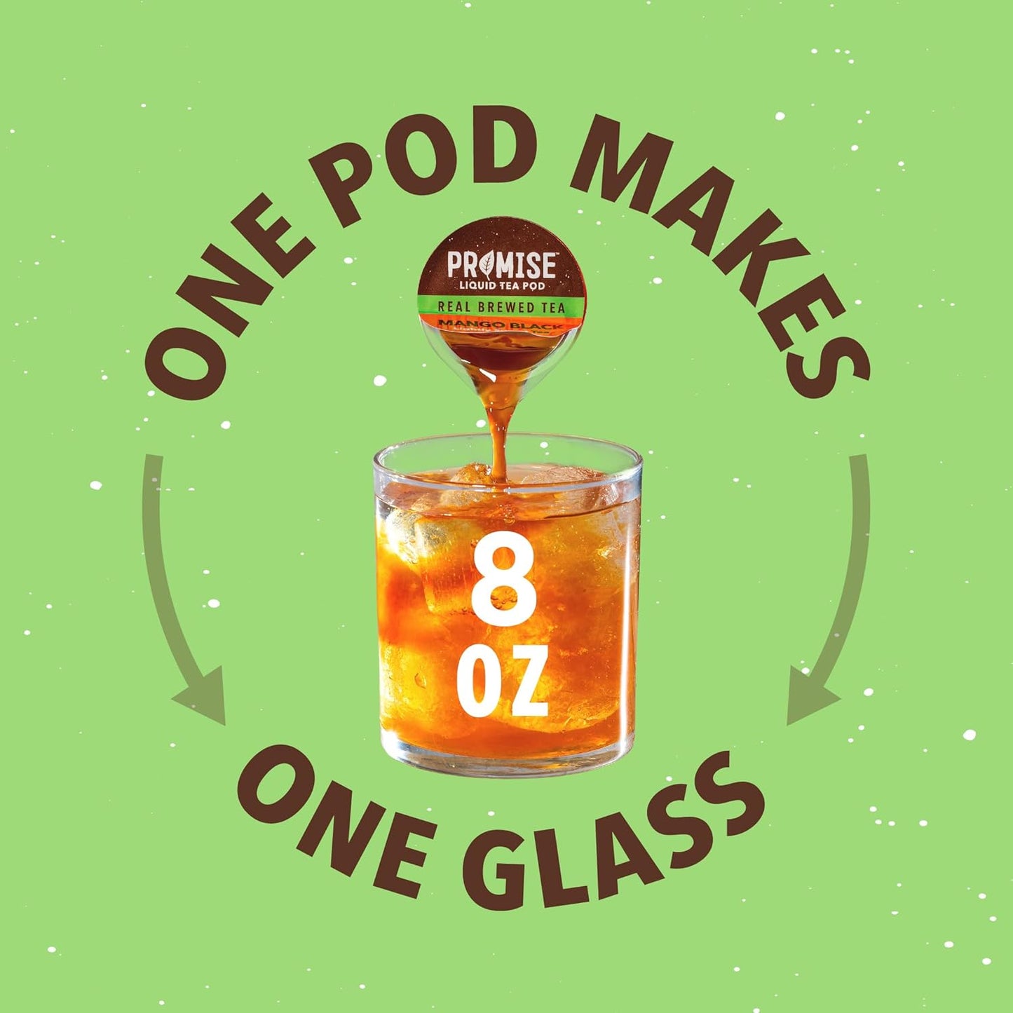 Promise Tea by Java House - Cold-Brewed Tea Concentrate Pods - Ethically Sourced - Mango Black Lightly Sweet Tea - Pack of 12