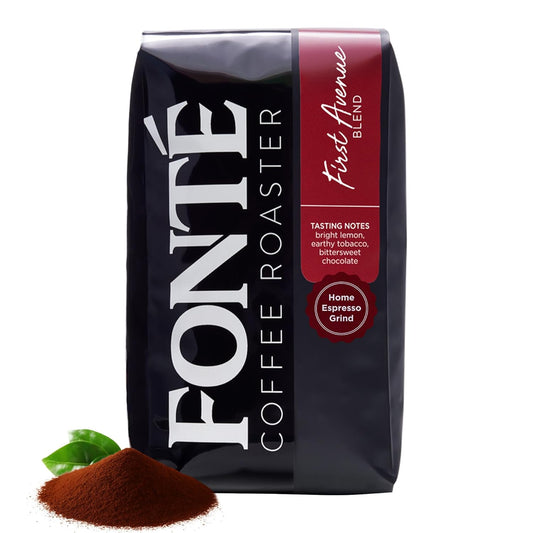 Fonte Coffee Roaster - Home Espresso Coffee - Medium-Dark Fresh Roast - Roasted in Seattle - Single Origin - Bright Lemon, Earthy Peat, Bittersweet Chocolate - 12 oz - First Avenue