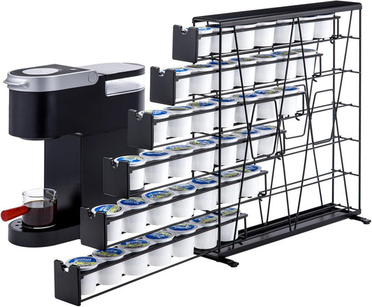 ZCDCP for K Cup Coffee Pod Holder, K Cup Holder Drawer Wall Mounted Coffee Pod Organiser (Holds 42 Coffee Pods)