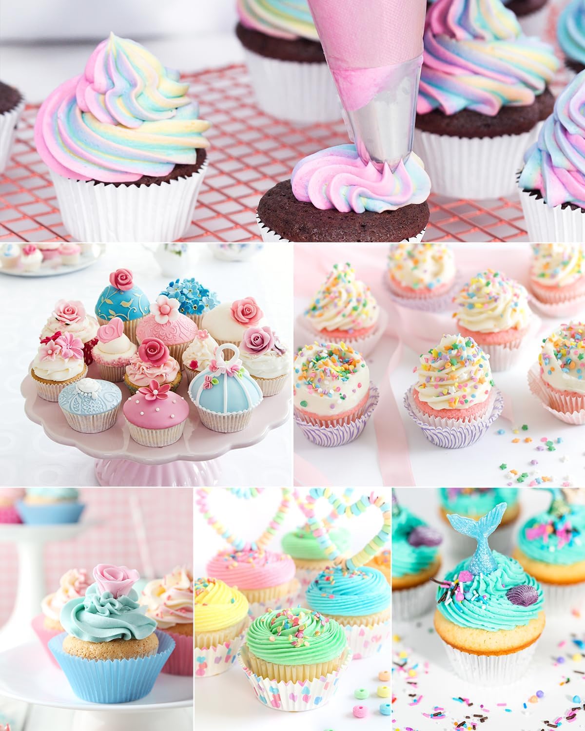 18/21/24 Inch Large Piping Bags Disposable, 100 Pieces Icing Bags, Tipless Piping Bags, Thickened Pastry Bags, Non-Slip & Anti-Burst, Frosting Piping Bags for Cakes Cookies Decoration