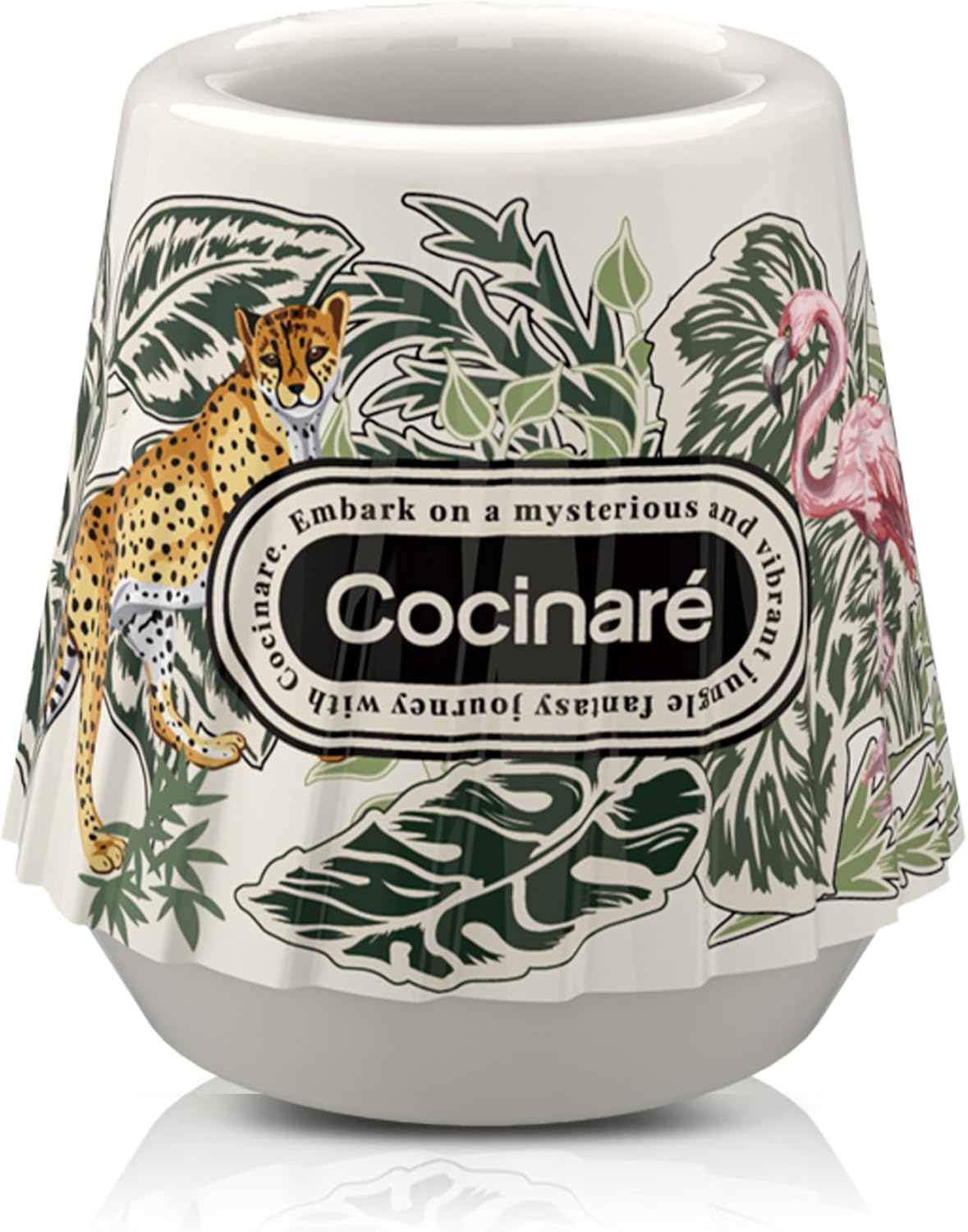 Cocinare KissCup Ceramic Espresso Cup – 2.2oz Demitasse Cup for Espresso, Pour-over coffee & Tea, Jungle, Color-Changing Collection