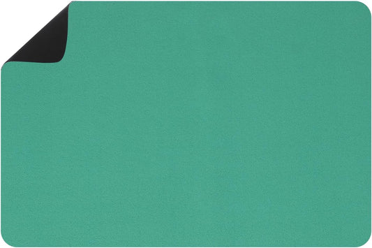 uxcell Silicone Mats for Kitchen Counter, 23.6" x 15.7" Non-Slip Countertop Protector Mat Heat Resistant Coffee Mat Waterproof Table Placemat, Green