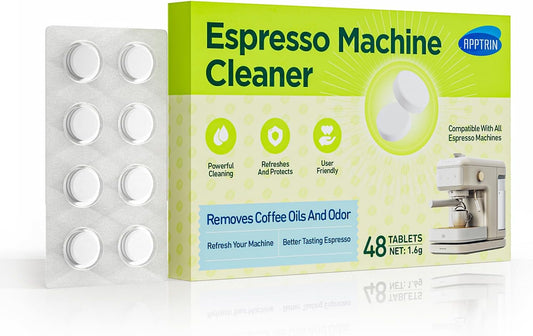 Espresso Machine Cleaning Tablets, Coffee Machine Cleaning Pods, Coffee Machine Cleaner for All Espresso Machine, 48 Pack