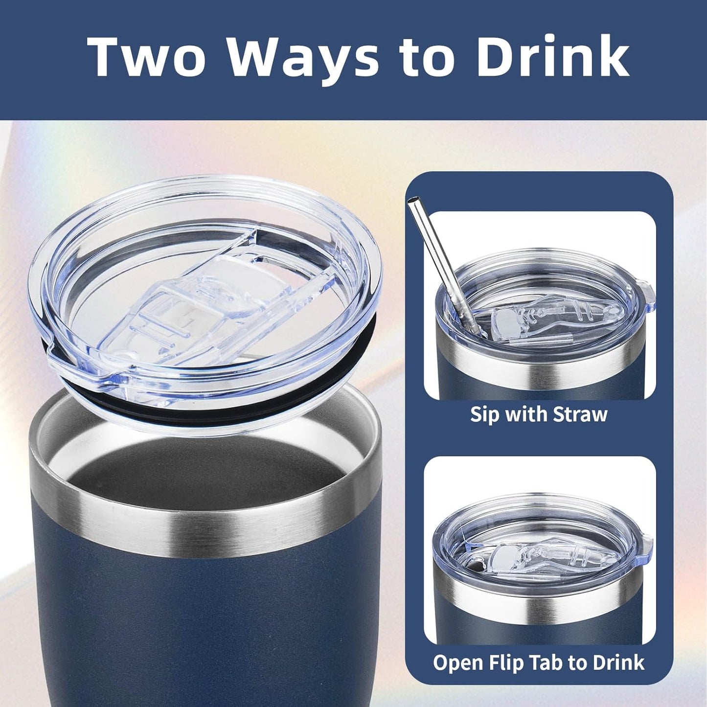 MEZMUT 20oz Coffee Tumbler with Lid and Straw Double Wall Vacuum Insulated Cup Stainless Steel Travel Mugs Insulated for Hot and Cold Leakproof Powder Coated Tumbler for Indoor and Outdoor