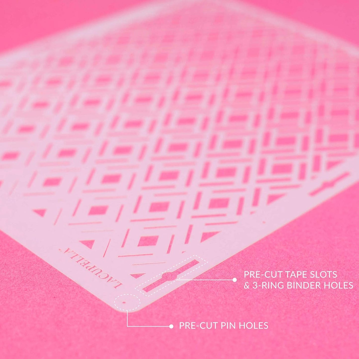 Cake Decorating Stencil for Tall Buttercream Cake, Royal Icing, Ganache, Paint, Airbrush (Leticia)