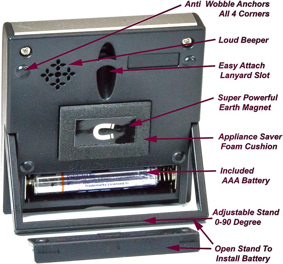 Elegant Digital Kitchen Timer, Stainless Steel Model eT-23, Super Strong Magnetic Back, Loud Alarm, Large Display, Auto Memory, Auto Shut-Off by eTradewinds