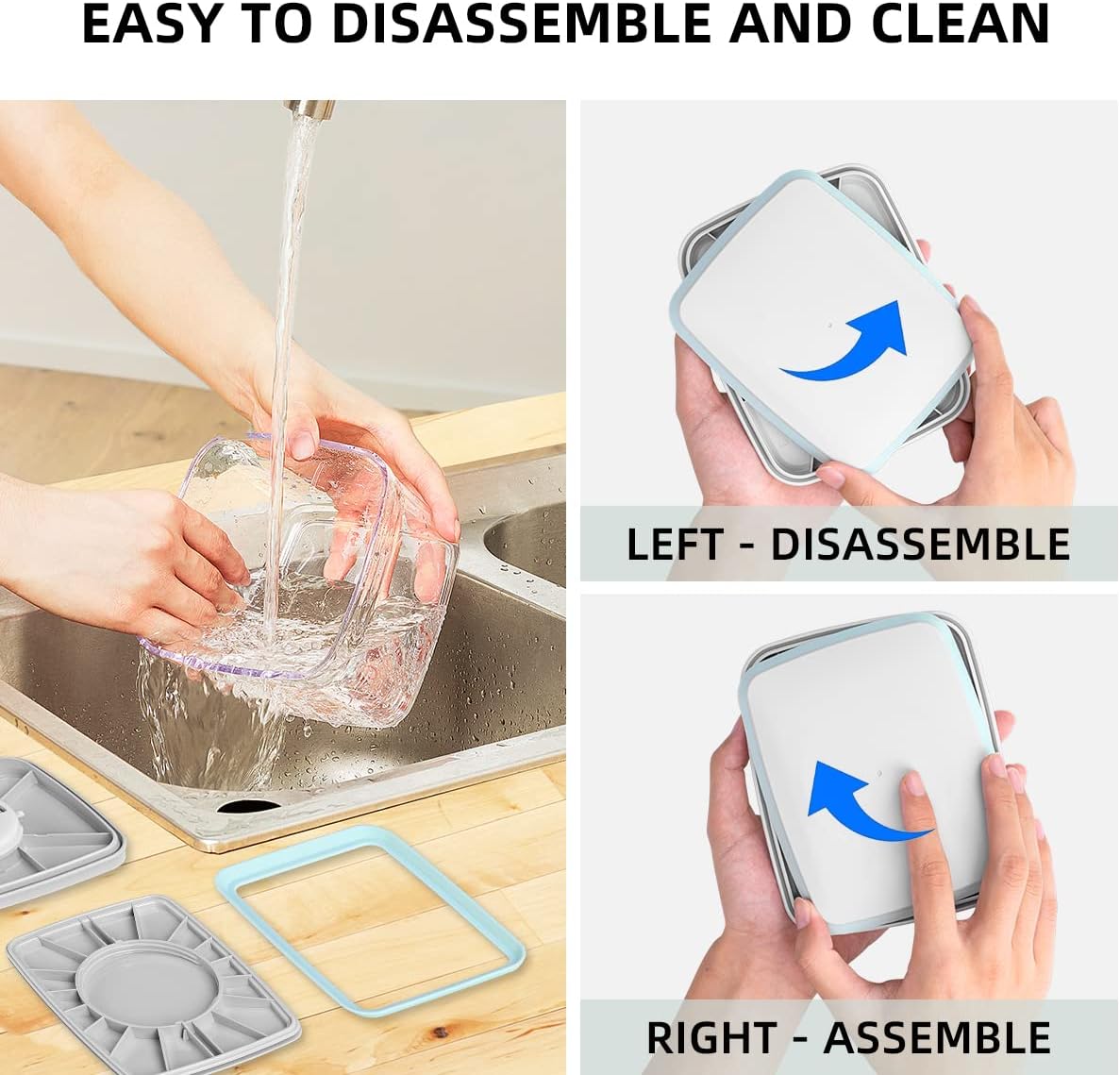 12 Pcs Pop Airtight Food Storage Containers with Lids for Kitchen Pantry Organization Stackable Cereal Snacks Flour Sugar Coffee Spaghetti (1.2, 2.0, 2.7, 3.3qt)*3