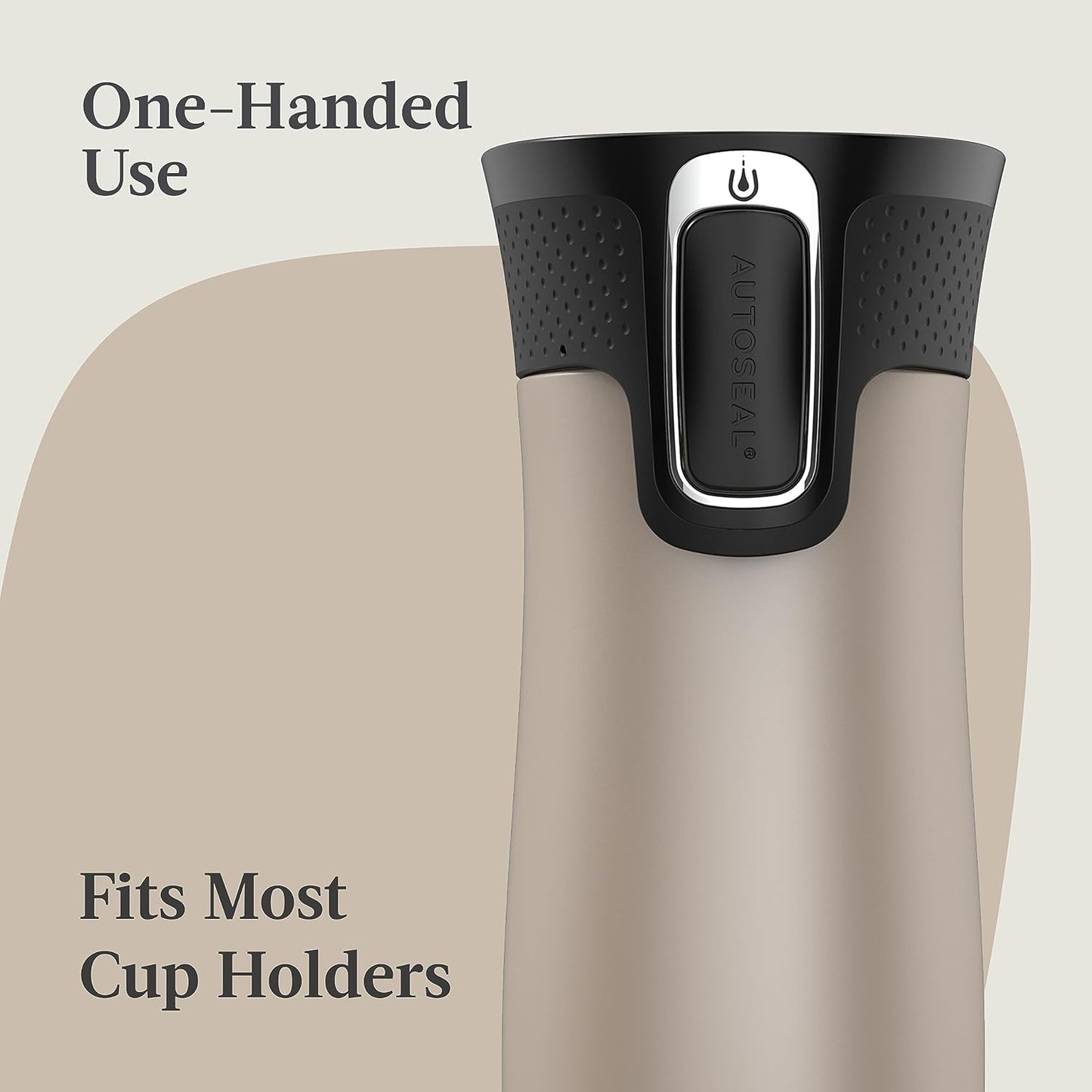 Contigo West Loop 2.0 Leak-Proof Spill-Proof Insulated Stainless Steel Travel Mug 16oz. 2 Pack Brown Sugar & Chocolate Truffle Metallic