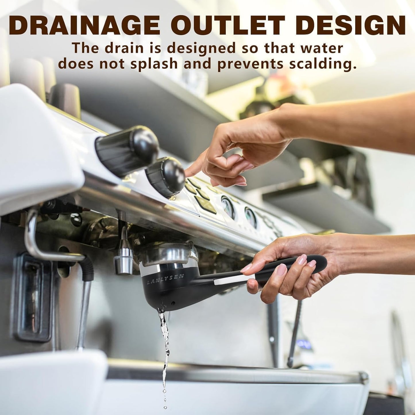 58mm Grouphead Brush Compatible with E61, ECM, Rocket, Sanremo, Synesso, Slayer, VBM Espresso Maker Coffee Machine Cleaning