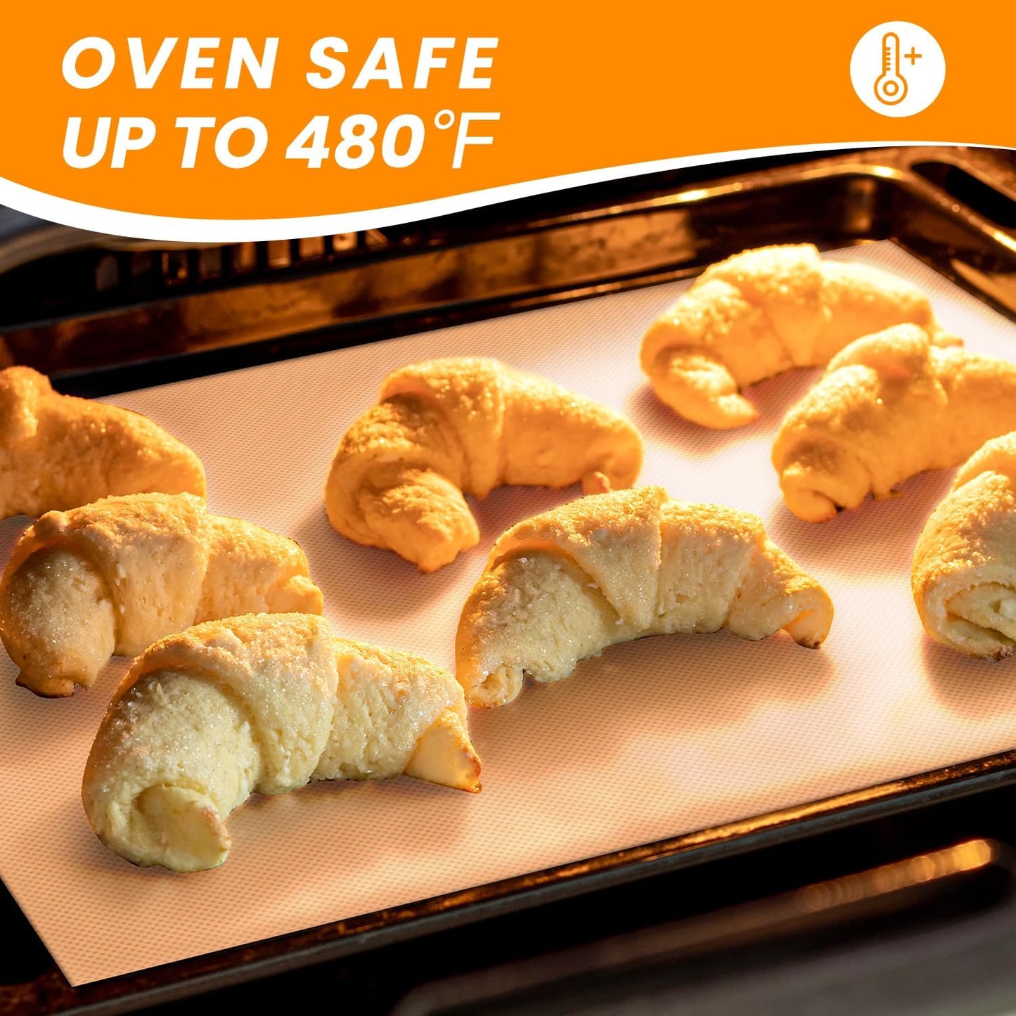 Silicone Baking Mat Roll- Reusable & Best German Silicone- Heat Resistant Freeze Dryer Liner, Non Stick Pastry Dough Rolling Mat, Non Slip Kitchen Counter Protector Mat