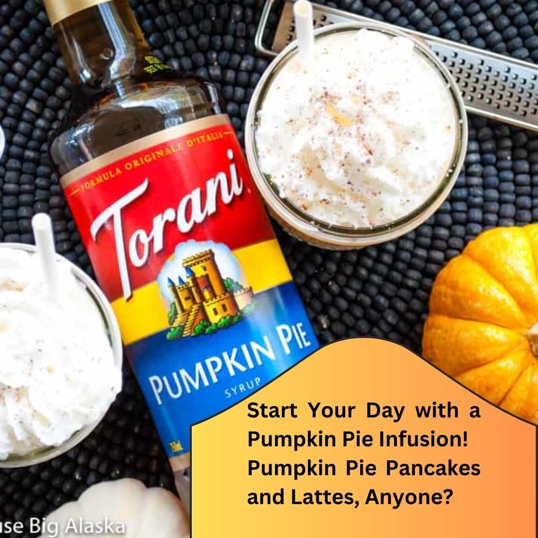 Jimoco® Syrup Pump Dispenser + Torani® Pumpkin pie Syrup, 25.4 oz - Coffee Syrup Pump & Flavoring Bundle