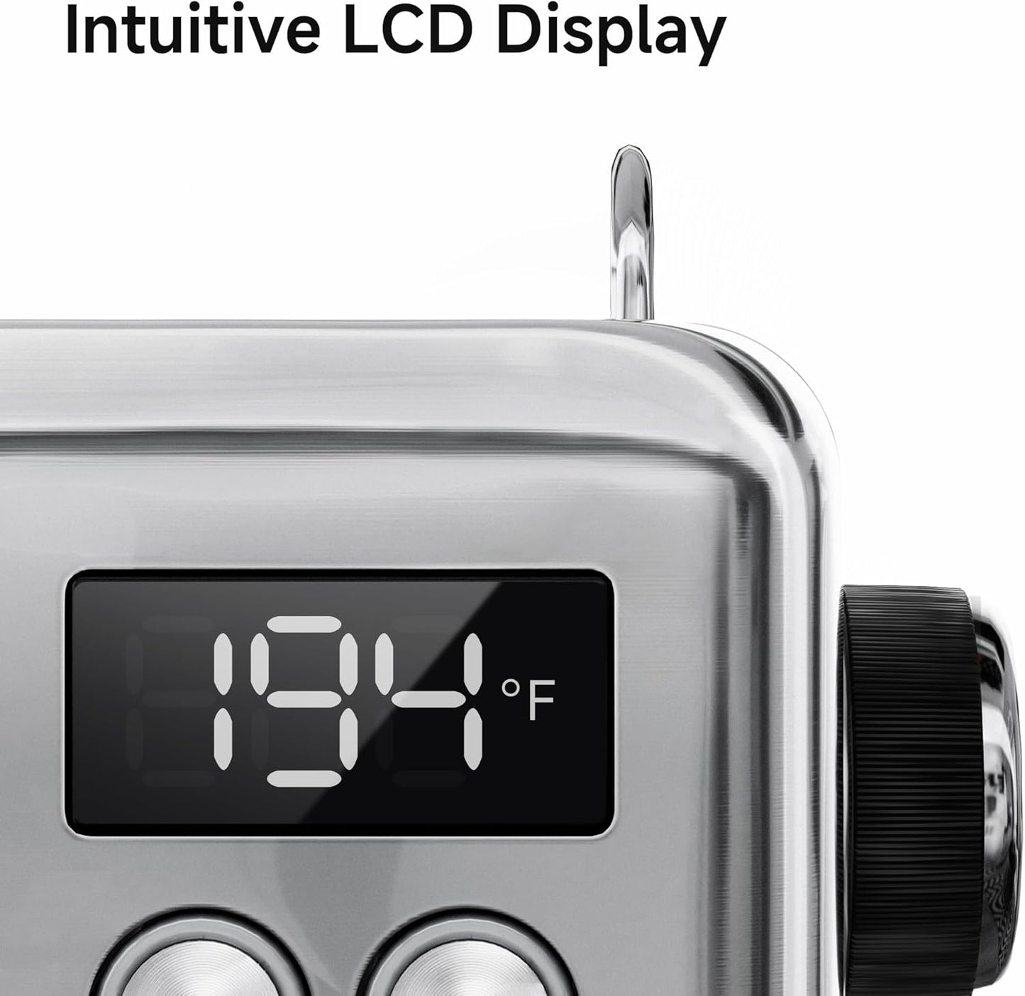 HIBREW H10A - 58mm Espresso Machine, Stainless Steel Body with Milk Frother, Customizable Settings, Smart Display + 20 Bar Pressure Gauge.