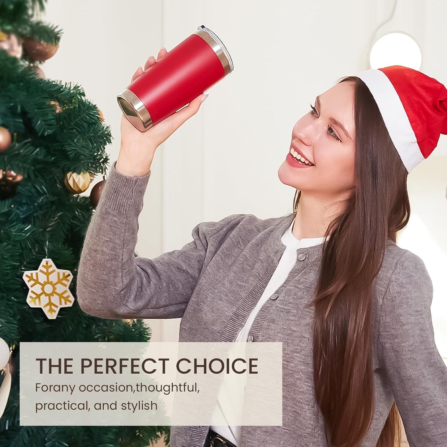 MEWAY 20oz Tumbler 8 Pack Double Wall Vacuum Insulated Travel Mug Bulk, Stainless Steel Tumblers with Lid and Straw, Powder Coated Coffee Cups for Cold & Hot Drinks (Red, Set of 8)