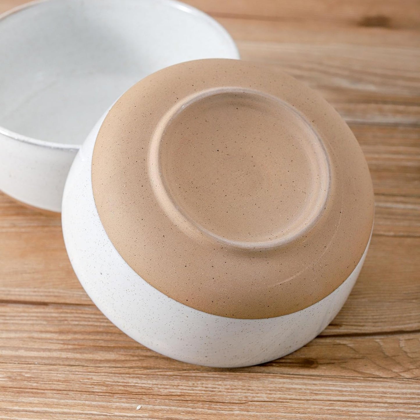 Ceramic Soup Bowls Set of 6,30 Ounce Stoneware Cereal Bowl,Porcelain Nesting Bowls for Oatmeal,Popcorn,Soup,Pasta,Fruit,Housewarming Gift,Microwave & Dishwasher Safe,White