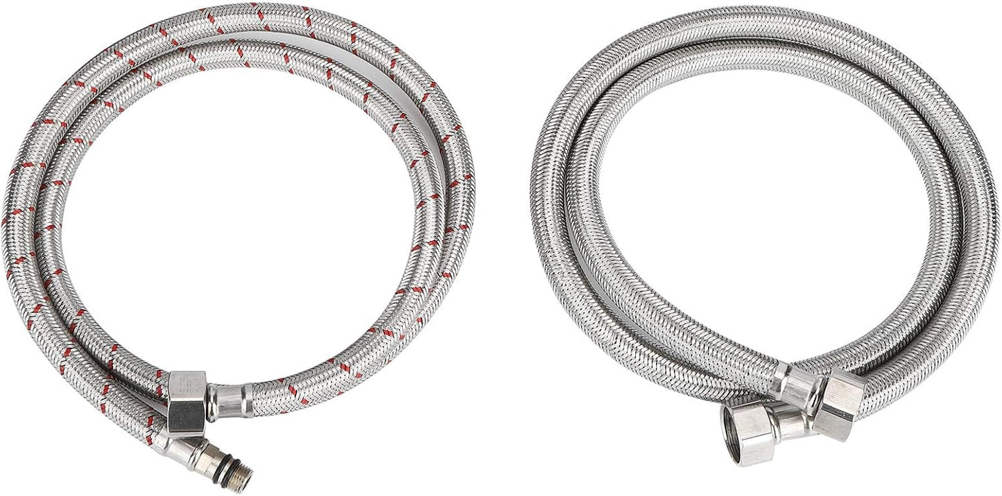 Fdit G1/2 Automatic Stainless Steel Cup Washer Cleaner Machine Rinser Pitcher Drain and Drip Tray Glass Rinser for Hotel Bar Pub Restaurant(2#)