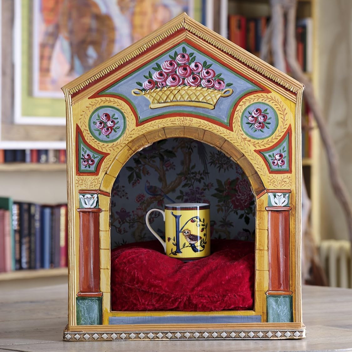 Spode Kit Kemp 12oz Mug in Fine China, K Initial - Custom Coffee Cup for Hot Beverages, Personalized Gift Idea for Her, Him, Friends, Coffee Lovers - Stylish Letter Mug for Daily Use, Dishwasher Safe