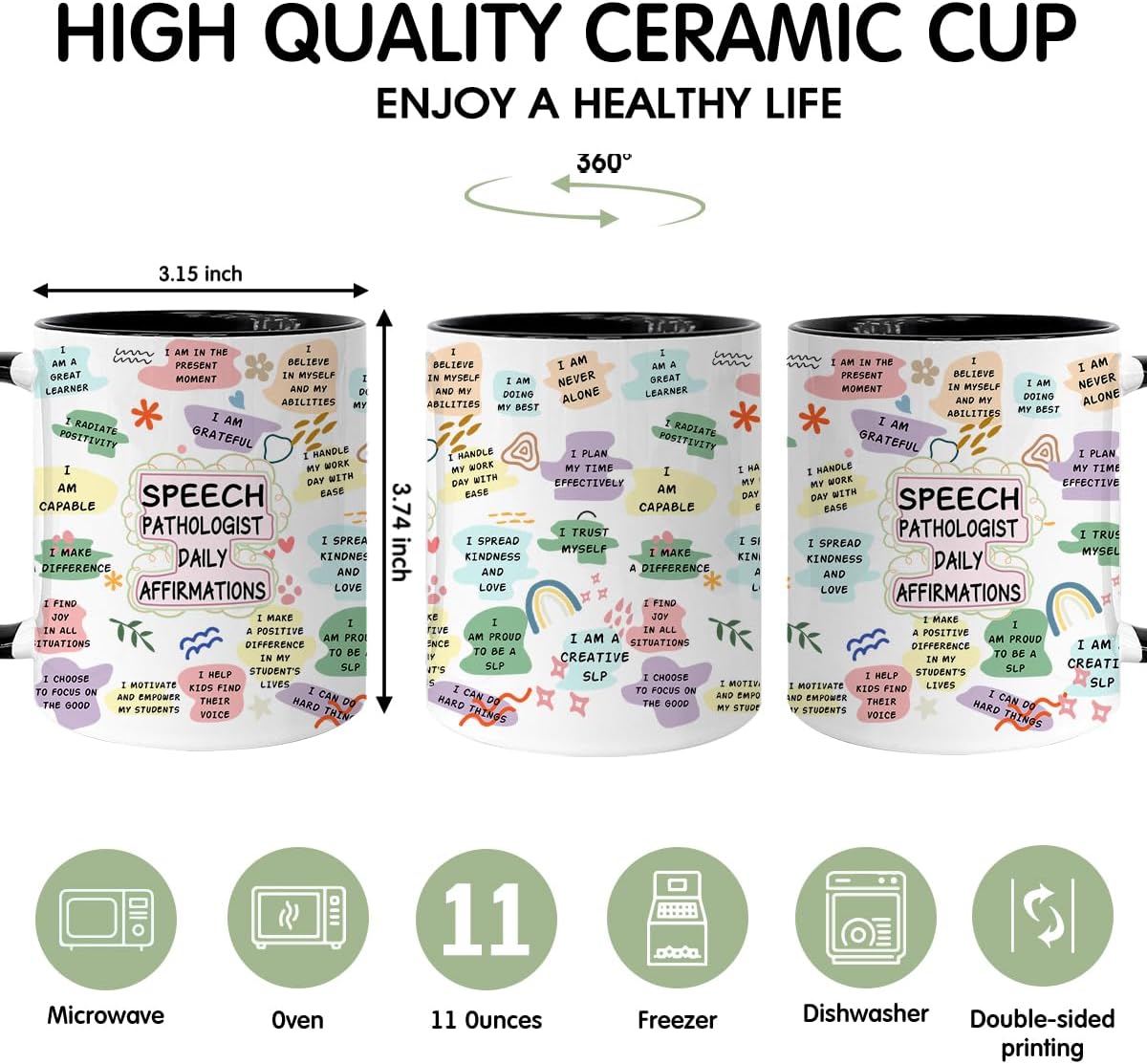 Speech Language Pathologist Gift,11 0z Mug Gifts, Speech Therapy Cup Speech Therapist Gift, Graduation gift, Appreciation gift