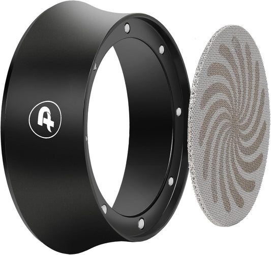 PUSEE 58mm Magnetic Dosing Funnel & Puck Screen Set 8 Magnetic Espresso Coffee Dosing Ring Reusable 1.7mm Puck Screen 316 Stainless Steel Fits All 58mm Portafilters Espresso Tools Espresso Accessories