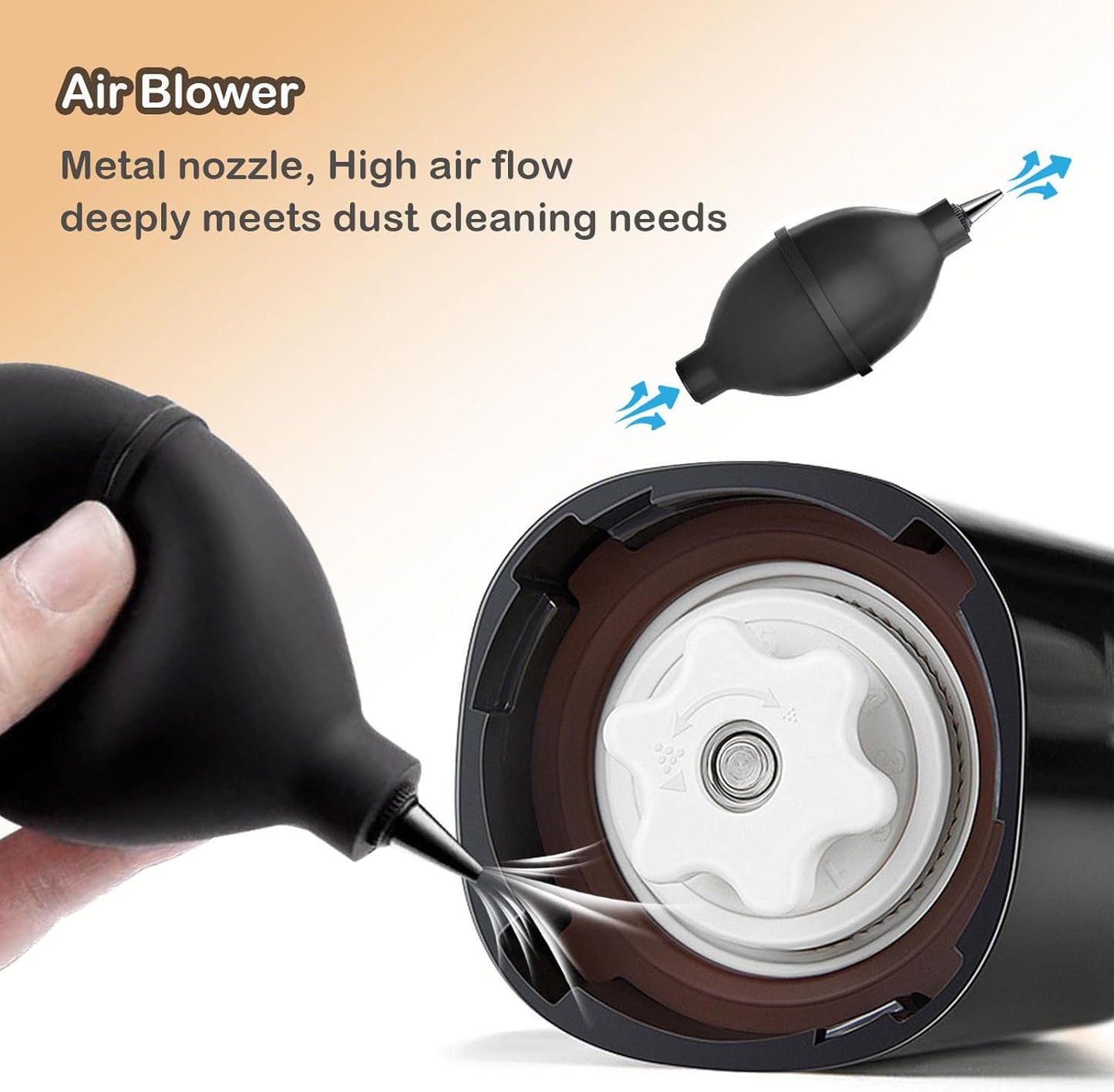 6 Pieces Coffee Brush Set Wooden Cleaning Brush Cleaning Towel and Nylon Espresso Brush for Coffee Machine Group Head, SMALL, Brown, ARE678