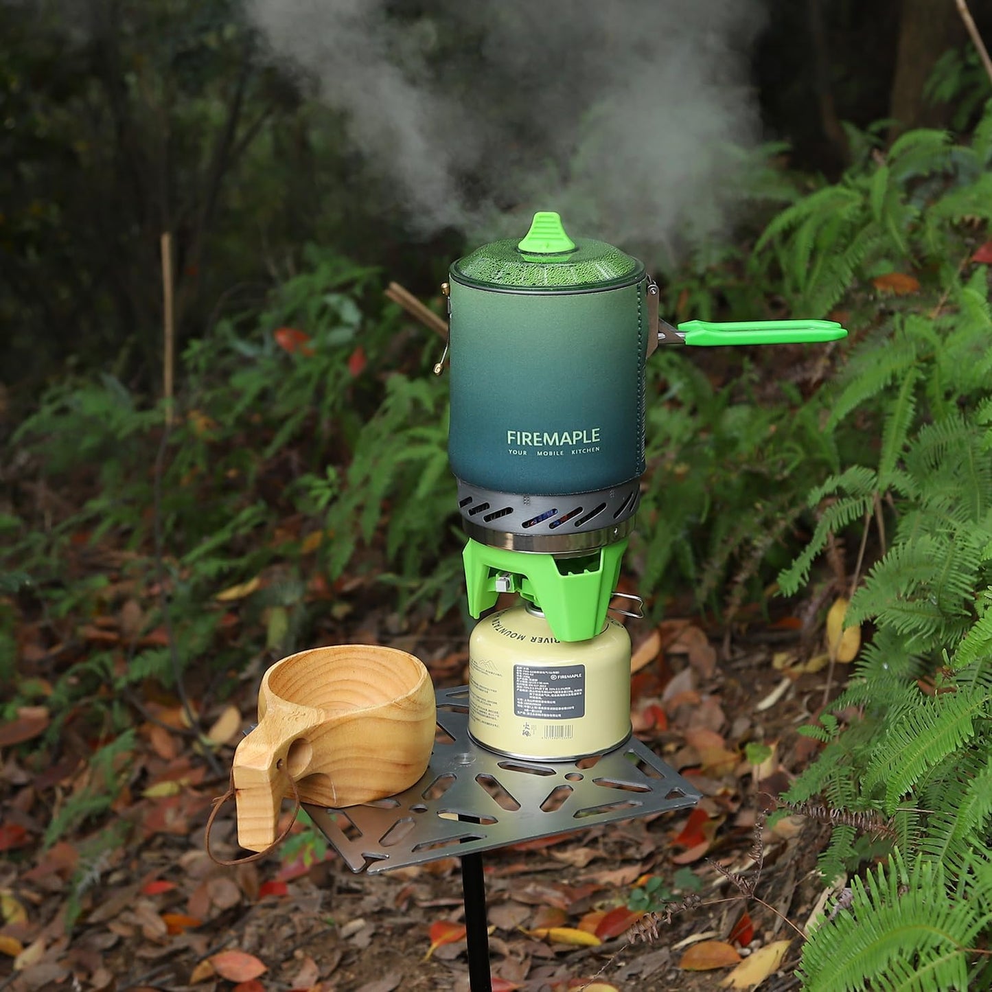 Fire-Maple Fixed Star X2 Backpacking and Camping Stove System Outdoor Propane Camp Cooking Gear Portable Pot Jet Burner Set Ideal for Hiking, Trekking, Fishing, Hunting Trips and Emergency Use