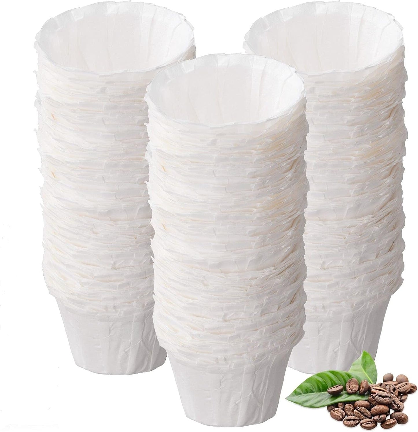 Disposable Paper Coffee Filters, Paper Filters for Keurig Single Brewer Reusable Cups, K-cup Coffee Pods, Fits All Brands Reusable K Cups (300)…