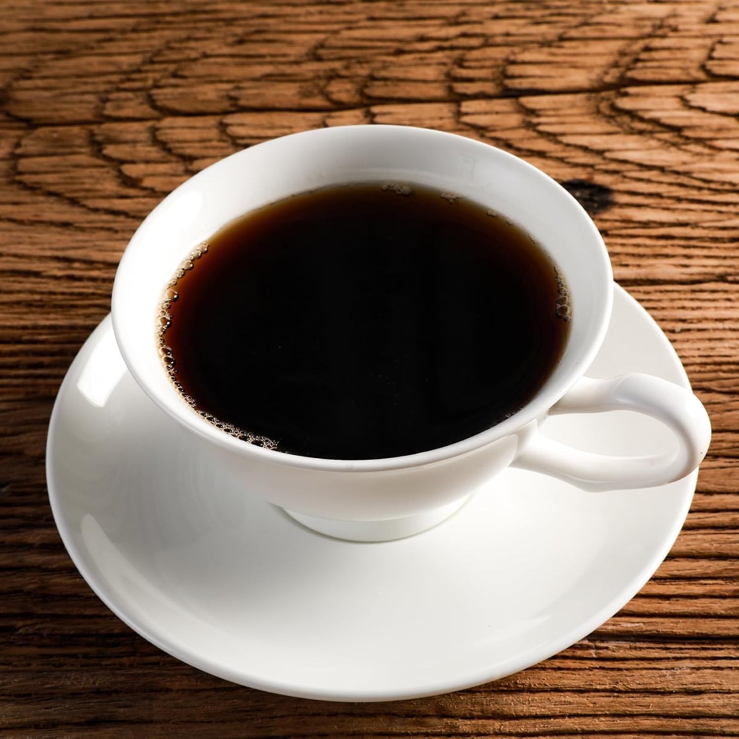 Fine Bone China Espresso Cups and Saucers Set of 4, 5 Oz Classic Plain White Luxury Ceramic Coffee Cups Set, for Wedding, Afternoon Tea, Gift, Work, Festival