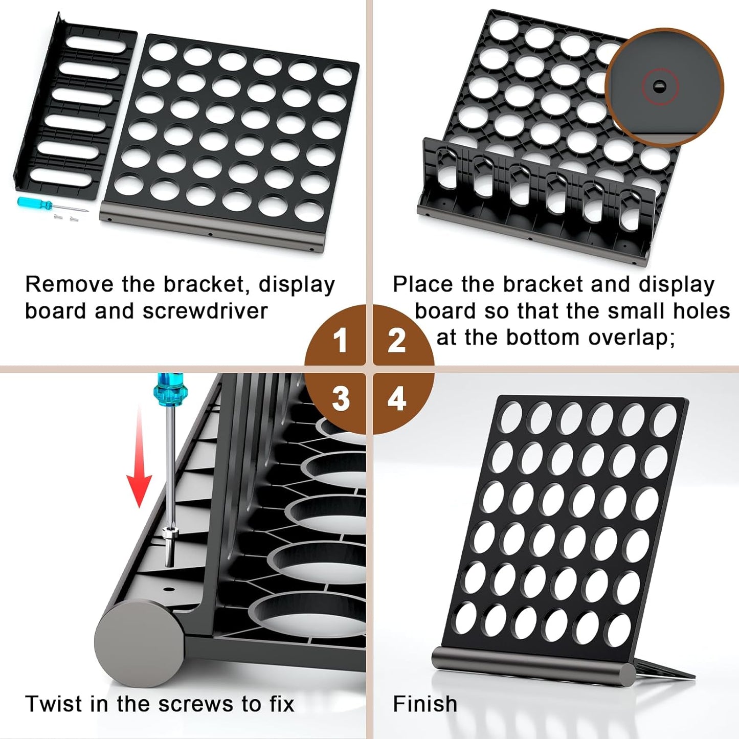 Coffee Pods Holder Organizer Compatible with K cup,36 Pods Large Capacity Coffee Pod Storage Organizer Compatible with keurig pods, Space Saving K-Cups Organizer for Kitchen Office Coffee Bar