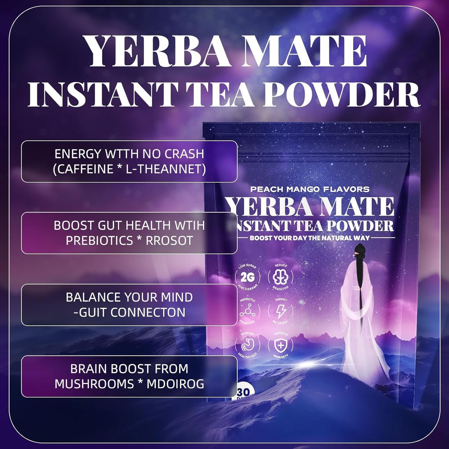 Yerba Mate Powder, 0.72 lb1 pack