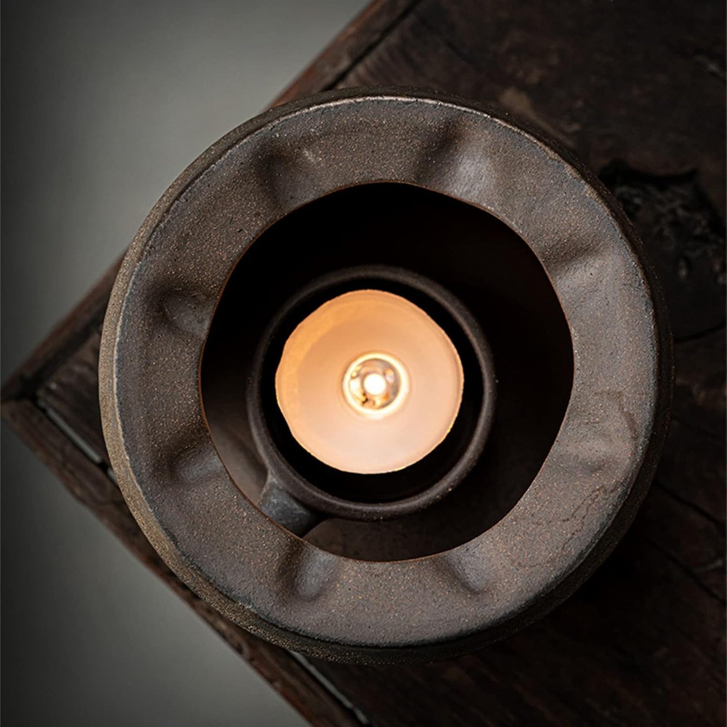 Teapot Warmer Matte Classic Retro Ceramic Universal Tea Warmer Stand Set with Candle Holder Japanese Style for Warming Tea, Coffee and Milk etc.