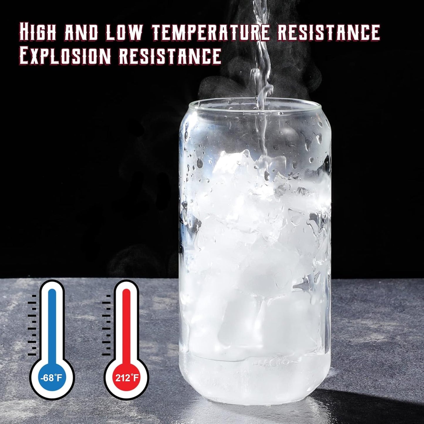 NETANY 16 Pack Glass Cups with Lids and Straws 16 oz, Personalized Customizable Glasses for Gift, Business, Drinking glasses set, Iced Coffee Cup, Cute Aesthetics Tumbler for Tea, Homemade Drinks