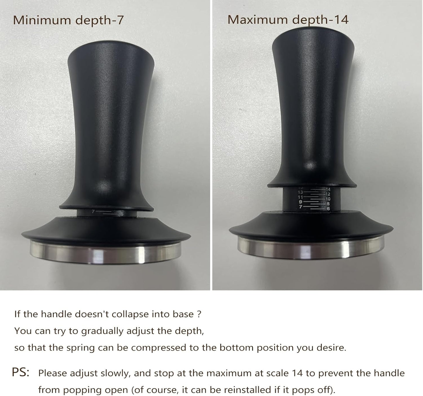 Espresso Accessories Kit 53.5mm, Coffee Tamper with Spring Loaded Calibration, 316 Stainless WDT Tool with Magnetic Stand and Dosing Funnel Set Fits Espresso Machine Press and 53.5mm Portafilters