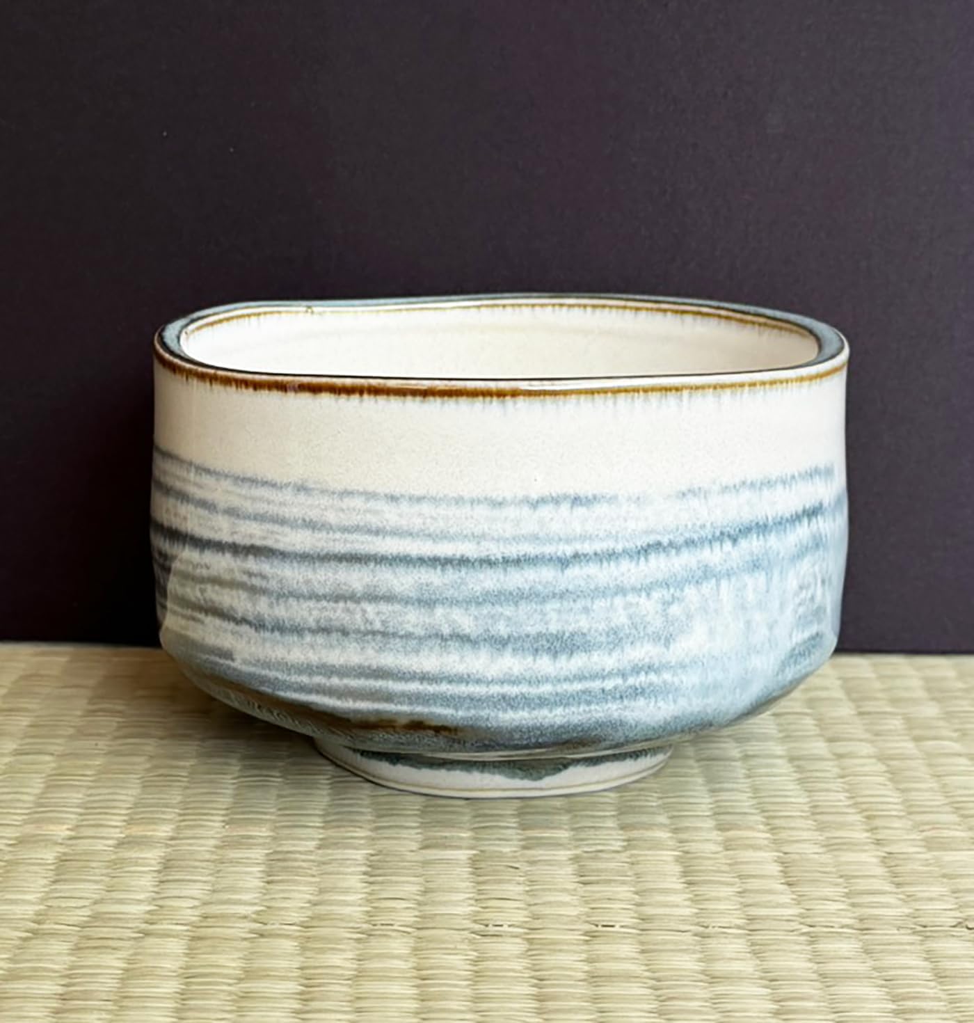 Japanese Traditional Handcrafted Mino Matcha Chawan Tea Bowl Cup Ceremony Tableware Pottery (Harugasumi)